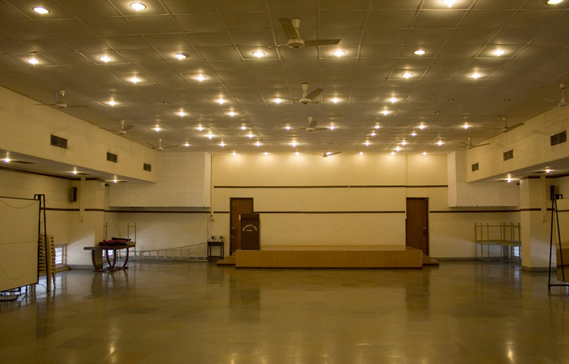 Photograph of large meeting hall