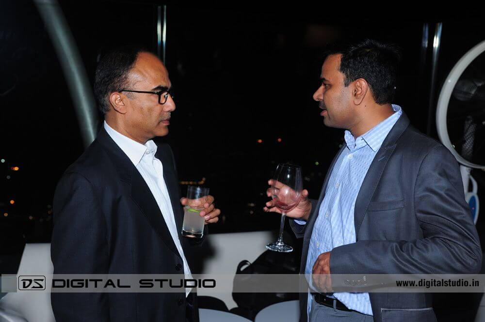 Two executives talking at Cocktail Party Photograph