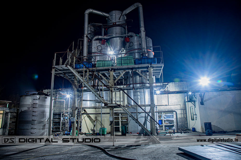Night photography of Chemical Plant