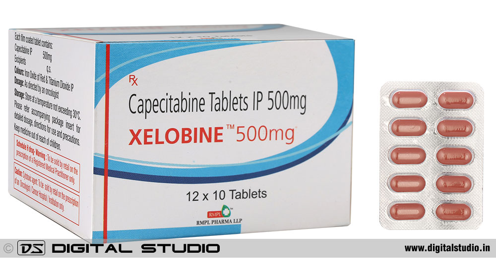 tablets strip with box packing