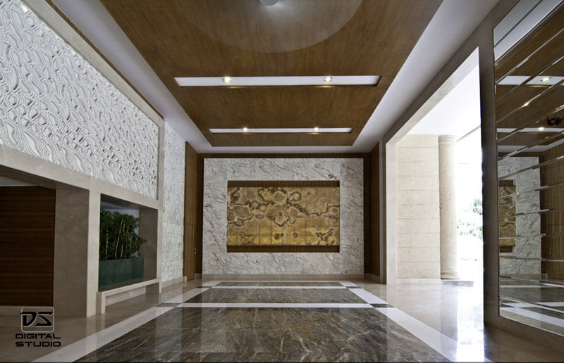 Commercial space with lift lobby