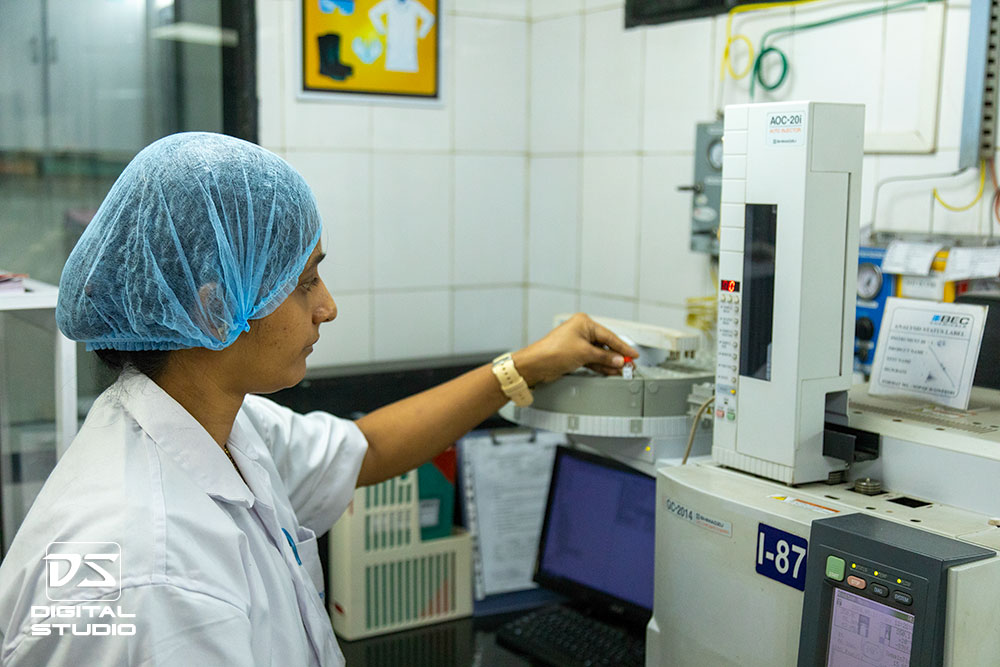 Technician working in a lab