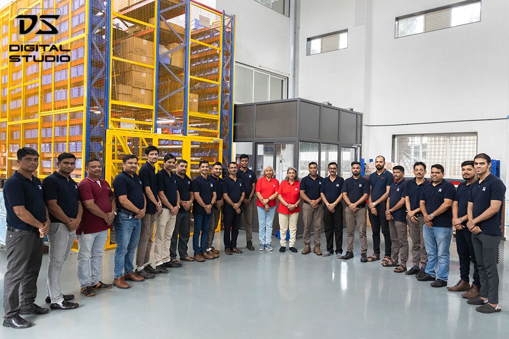 Management and technicians Standing in a group shot