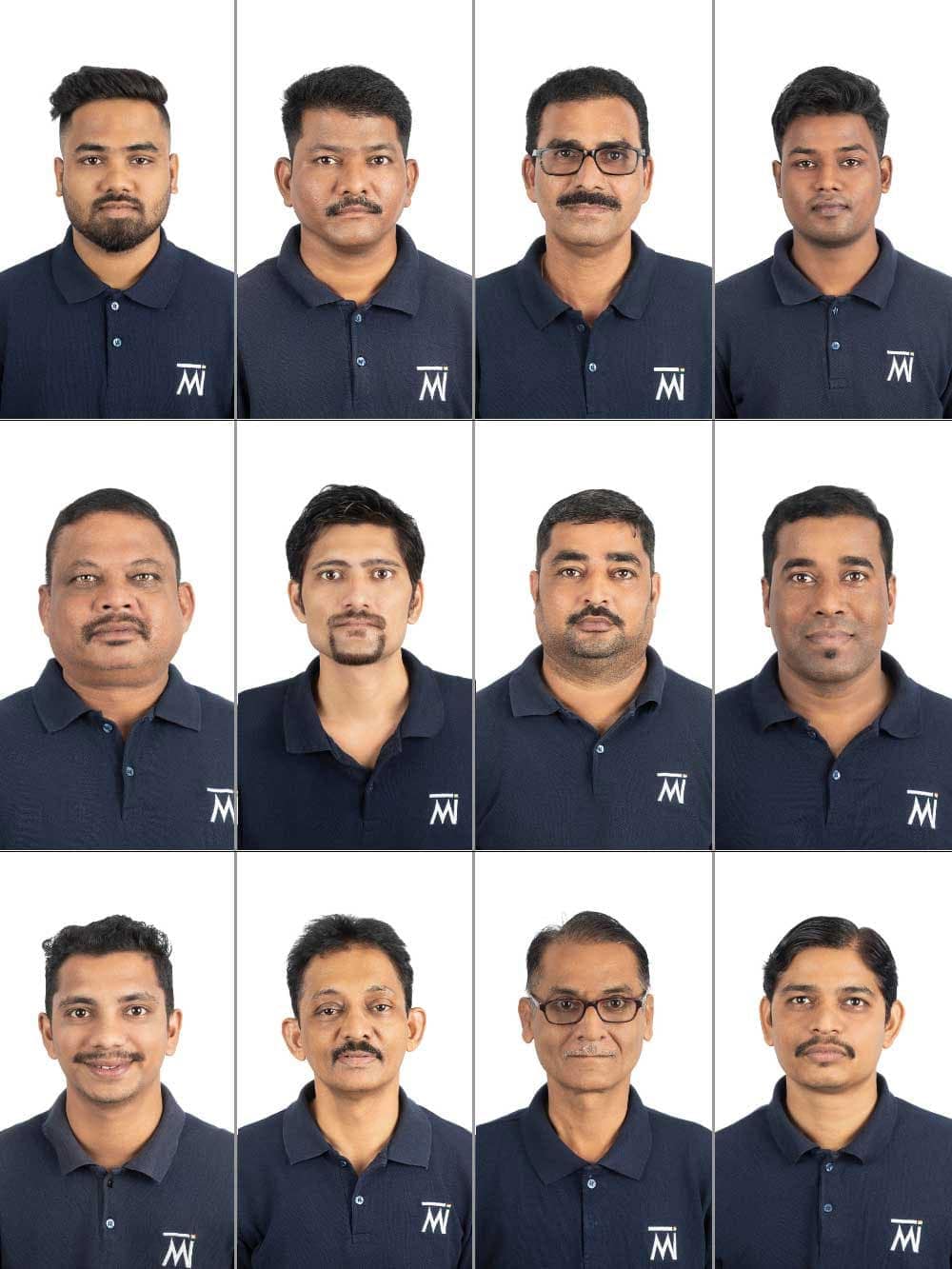 Collage of Technicians Passport photographs