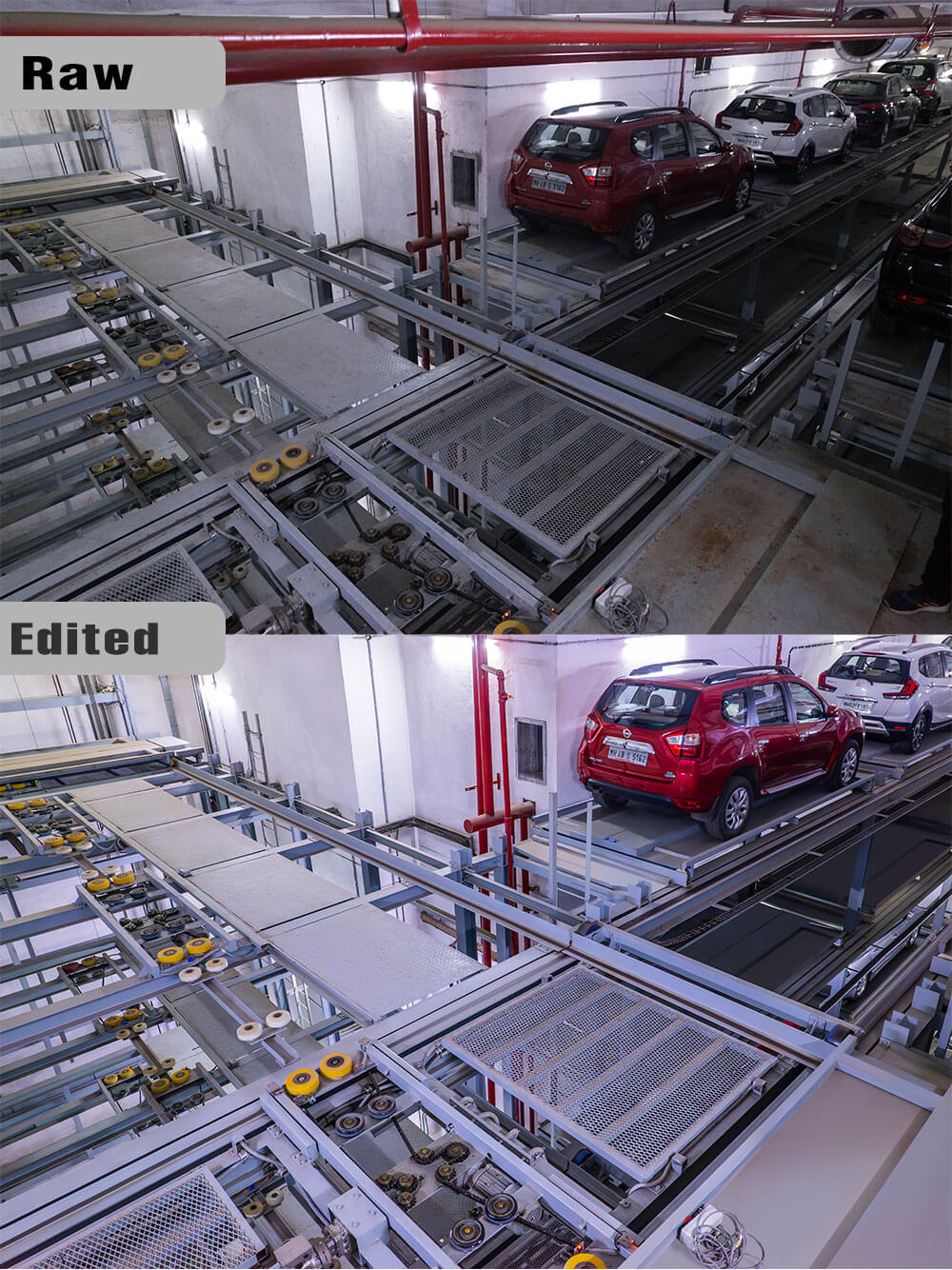 High-level edit work of car parking system